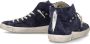 Philippe Model Italiaanse Sneakers met Logo Applicatie Blue Heren - Thumbnail 7