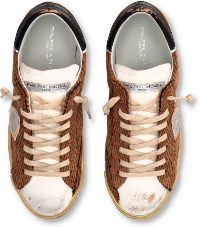 Philippe Model Sneakers Prsx Tennis Brown Heren