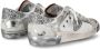 Philippe Model Glitter Sneaker met Logo Details Gray Dames - Thumbnail 4