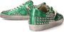 Philippe Model Studded Leather Urban Sneakers Green Dames - Thumbnail 6