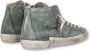 Philippe Model Suede High Top Sneaker Green Heren - Thumbnail 5