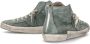 Philippe Model Suede High Top Sneaker Green Heren - Thumbnail 7