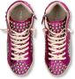 Philippe Model Fuchsia High-Top Studded Sneakers Pink Dames - Thumbnail 4