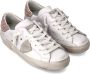 Philippe Model Witte leren sneakers met roze hiel White Dames - Thumbnail 6