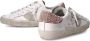 Philippe Model Witte leren sneakers met roze hiel White Dames - Thumbnail 10