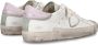 Philippe Model Wit Roze Logo Patch Sneakers White Dames - Thumbnail 8