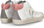 Philippe Model Leren High-Top Sneakers Antraciet Wit Multicolor Dames - Thumbnail 4