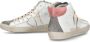 Philippe Model Leren High-Top Sneakers Antraciet Wit Multicolor Dames - Thumbnail 7