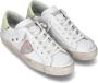 Philippe Model Prsx Witte Sneakers met Verouderd en Slangeneffect White Dames - Thumbnail 20