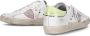 Philippe Model Prsx Witte Sneakers met Verouderd en Slangeneffect White Dames - Thumbnail 24