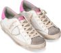 Philippe Model Witte Fuchsia Tennisschoenen Vrouwen White Dames - Thumbnail 8