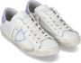 Philippe Model Logo Sneakers met versleten effect White Dames - Thumbnail 2