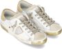 Philippe Model Witte Veterschoenen met Distressed Finish White Dames - Thumbnail 7