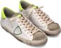 Philippe Model Vintage Skate Sneakers Wit Geel White Heren - Thumbnail 3