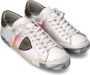 Philippe Model Retro Stijl Wit Groene Sneakers White Heren - Thumbnail 4