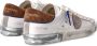 Philippe Model Witte Kalfsleren Lage Sneakers met Metalen Details White Heren - Thumbnail 13