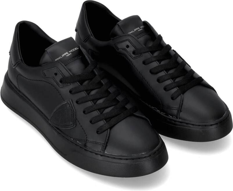 Philippe Model Sneakers Temple Tennis Black Heren