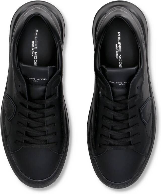 Philippe Model Sneakers Temple Tennis Black Heren