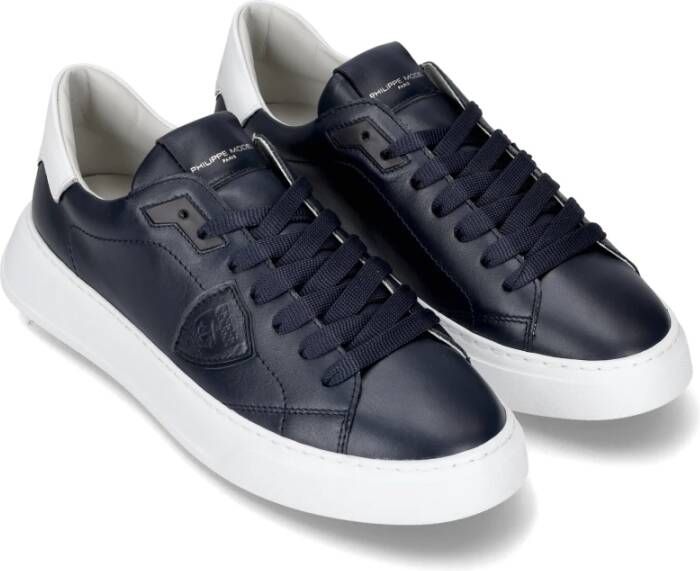 Philippe Model Sneakers Temple Tennis Blue Heren