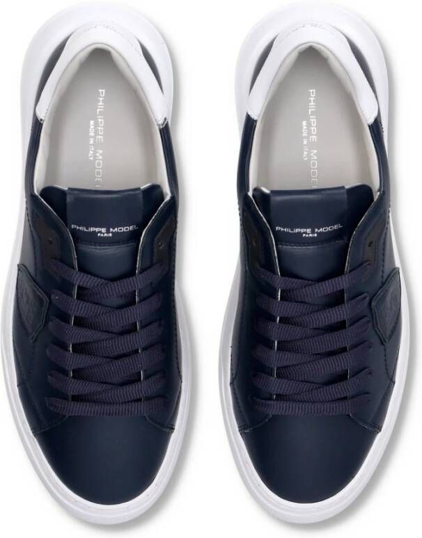 Philippe Model Sneakers Temple Tennis Blue Heren