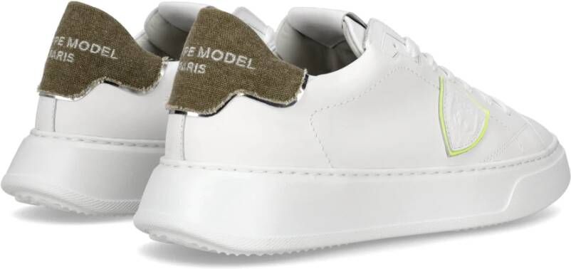 Philippe Model Sneakers Temple Tennis White Heren