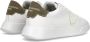 Philippe Model Witte Lage Sneakers met Bovenwerk van Kalfsleer White Heren - Thumbnail 3