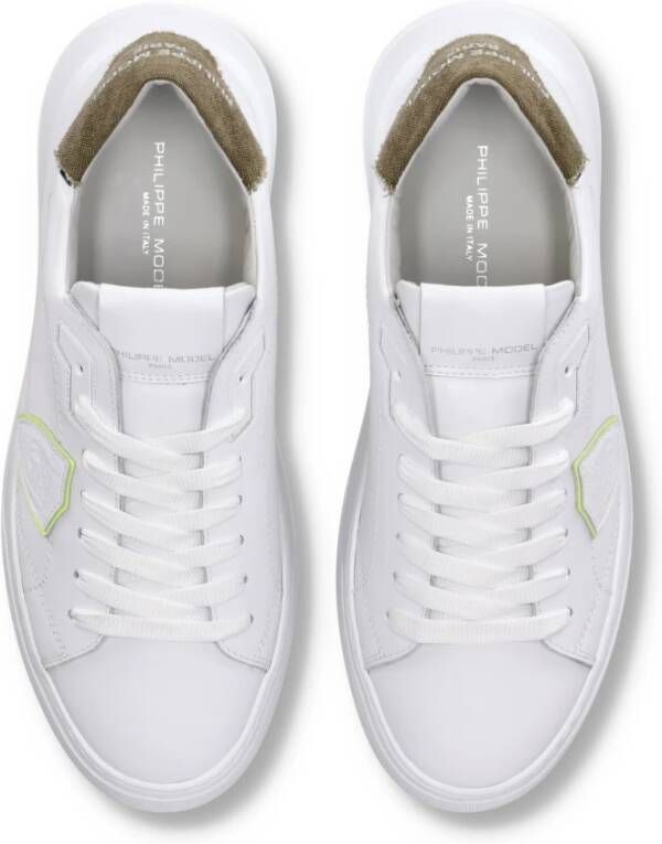 Philippe Model Sneakers Temple Tennis White Heren