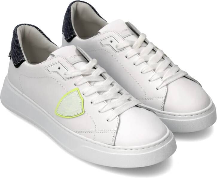 Philippe Model Sneakers Temple Tennis White Heren