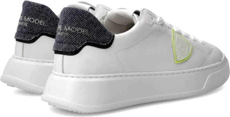 Philippe Model Sneakers Temple Tennis White Heren