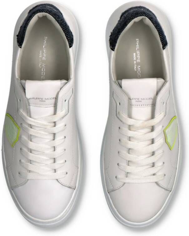 Philippe Model Sneakers Temple Tennis White Heren