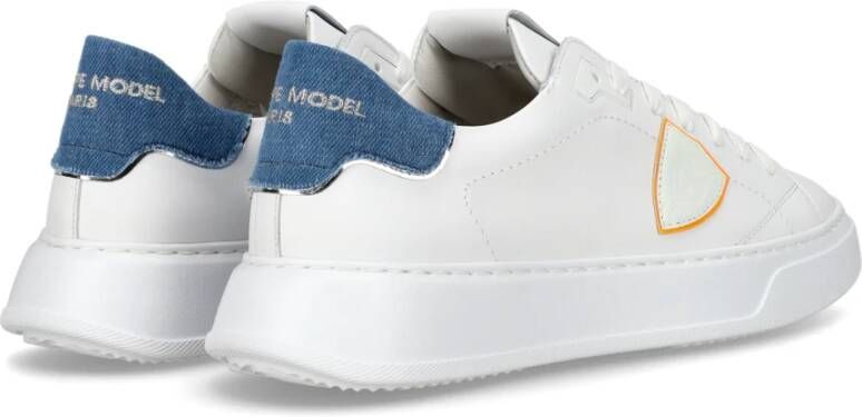 Philippe Model Sneakers Temple Tennis White Heren