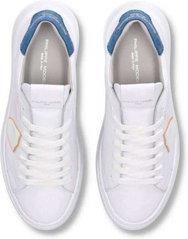 Philippe Model Sneakers Temple Tennis White Heren