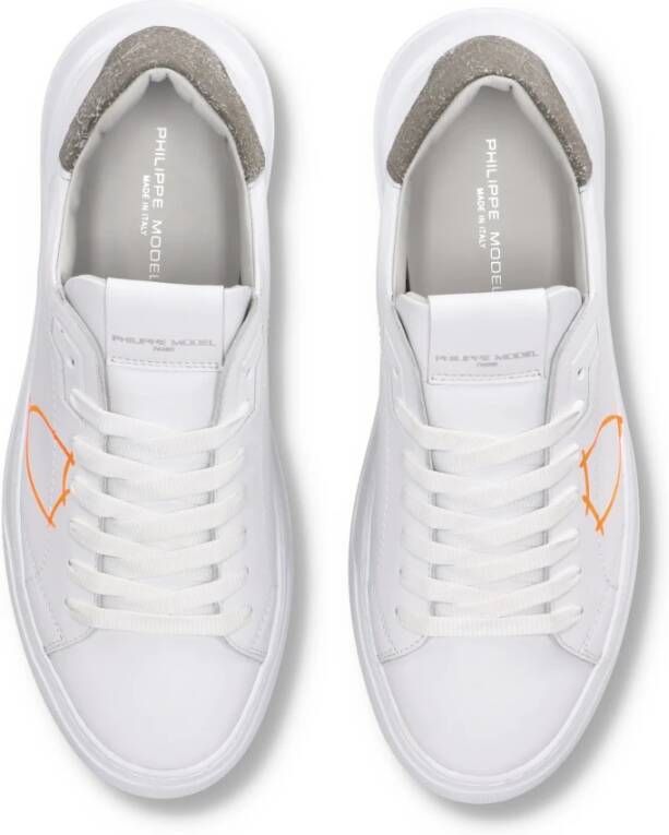 Philippe Model Sneakers Temple Tennis White Heren