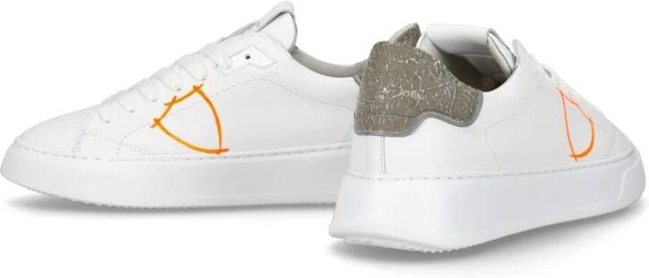 Philippe Model Sneakers Temple Tennis White Heren