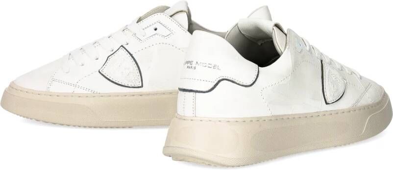 Philippe Model Sneakers Temple Tennis White Heren