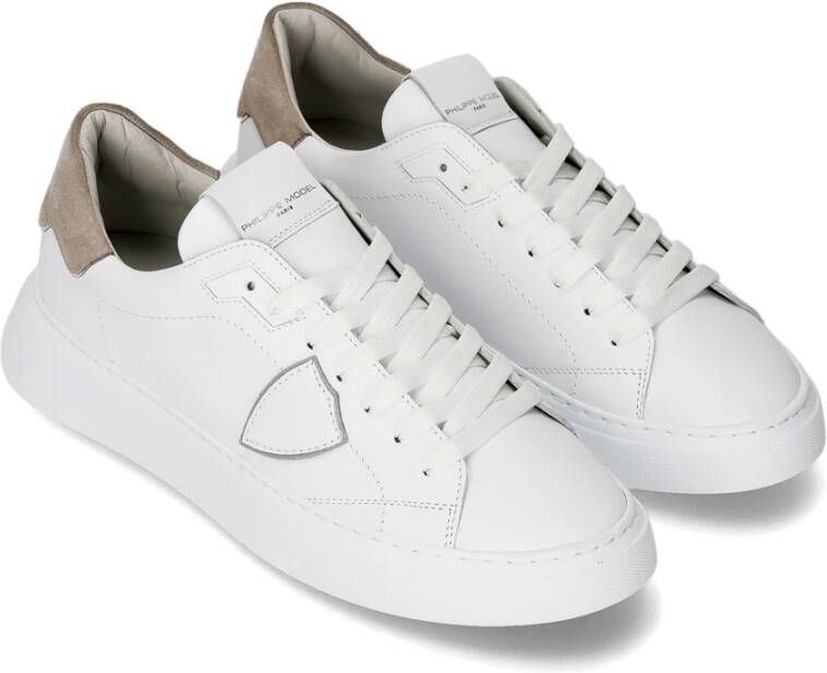 Philippe Model Sneakers Temple Tennis White Heren