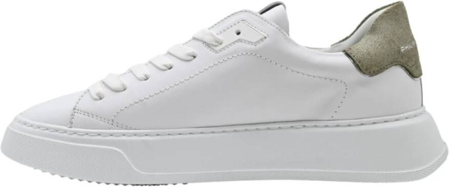 Philippe Model Sneakers Temple Veau Blanc Militaire White Heren