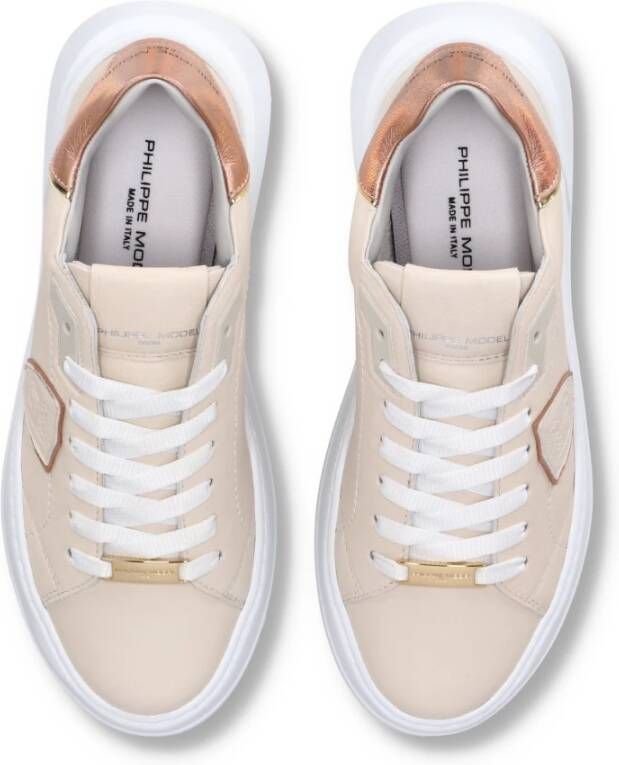 Philippe Model Sneakers Tres Temple Tennis Beige Dames