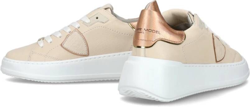 Philippe Model Sneakers Tres Temple Tennis Beige Dames