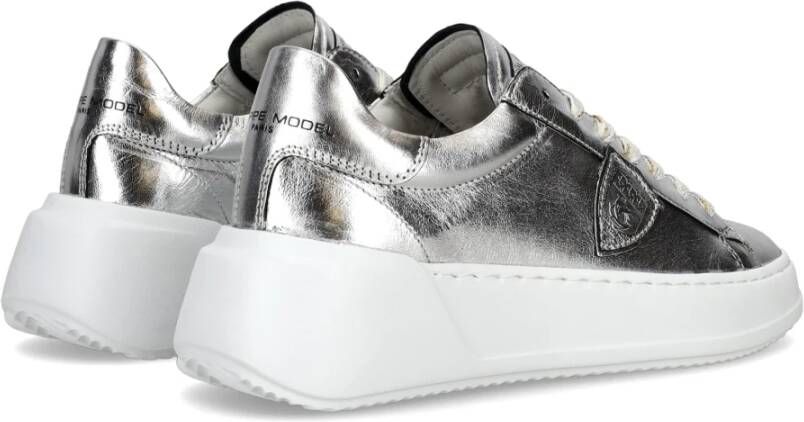 Philippe Model Sneakers Tres Temple Tennis Gray Dames