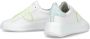 Philippe Model Glitter White Yellow Casual Sneakers White Dames - Thumbnail 6