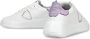 Philippe Model Witte+Lichtblauwe Sneakers met Metallic Accenten White Dames - Thumbnail 10