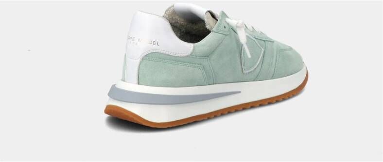 Philippe Model Tropez 2.1 Suède Lage Sneakers Groen Dames