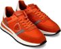 Philippe Model Vintage Style Sneakers Orange Mesh Suede Orange Heren - Thumbnail 2