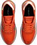 Philippe Model Vintage Style Sneakers Orange Mesh Suede Orange Heren - Thumbnail 4