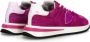 Philippe Model Paarse Suède Casual Sneakers voor Dames Multicolor Dames - Thumbnail 3