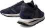 Philippe Model Blauwe Sneakers met Suède en Mesh Blue Heren - Thumbnail 18