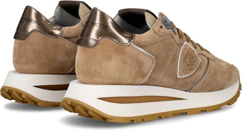 Philippe Model Sneakers Tropez Haute Running Brown Dames