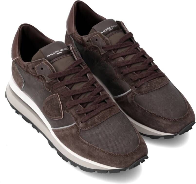 Philippe Model Sneakers Tropez Haute Running Brown Heren