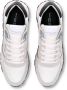 Philippe Model Witte Sneakers met Contrasterend Logo White Heren - Thumbnail 9